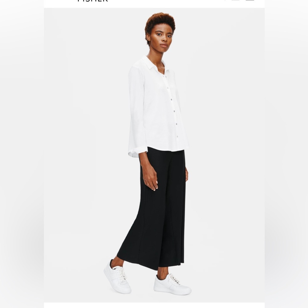 EILEEN FISHER Organic Cotton Easy Jersey Shirt‎ - Picture 5 of 12